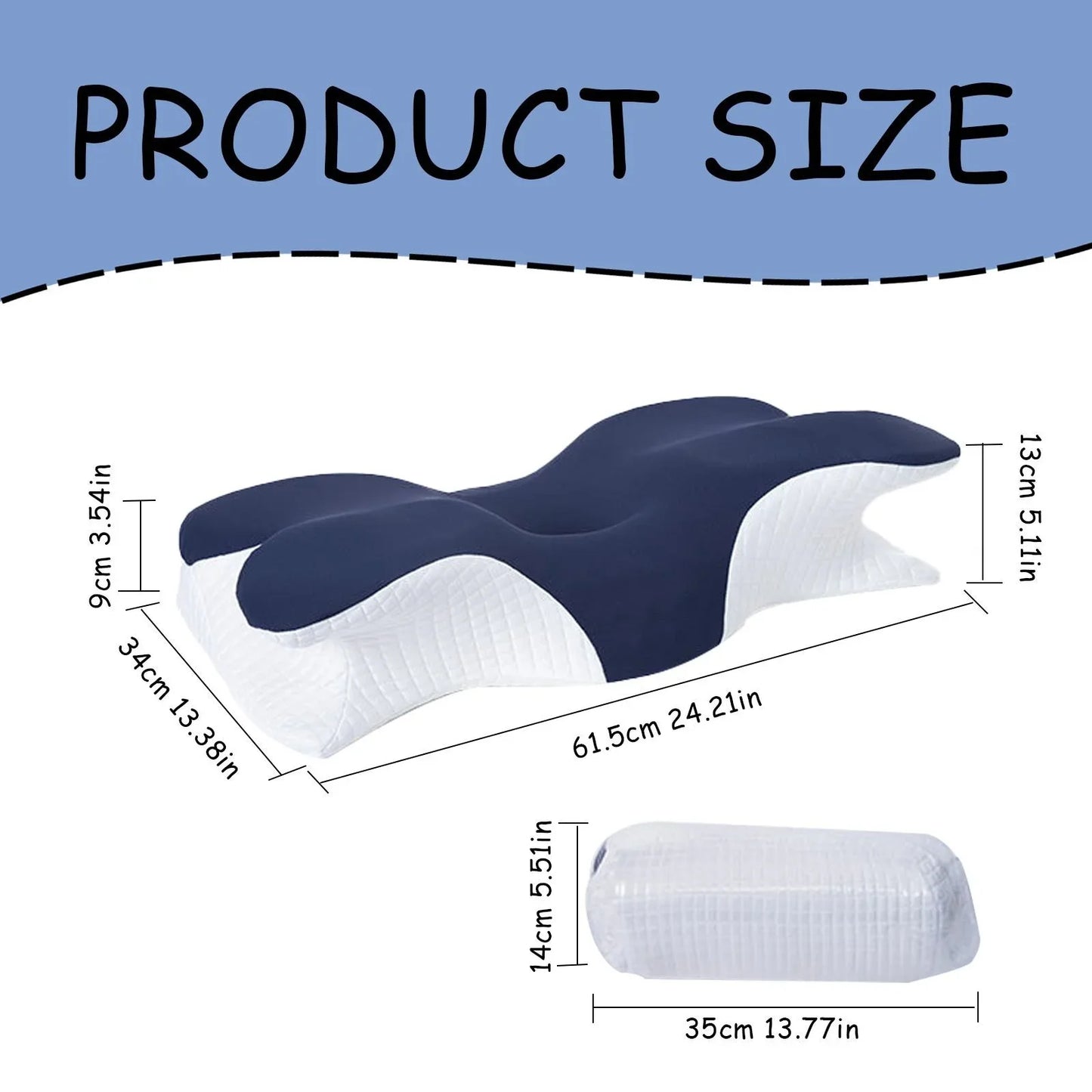 Smart Sleep Pillow – Perfect for All Sleep Positions